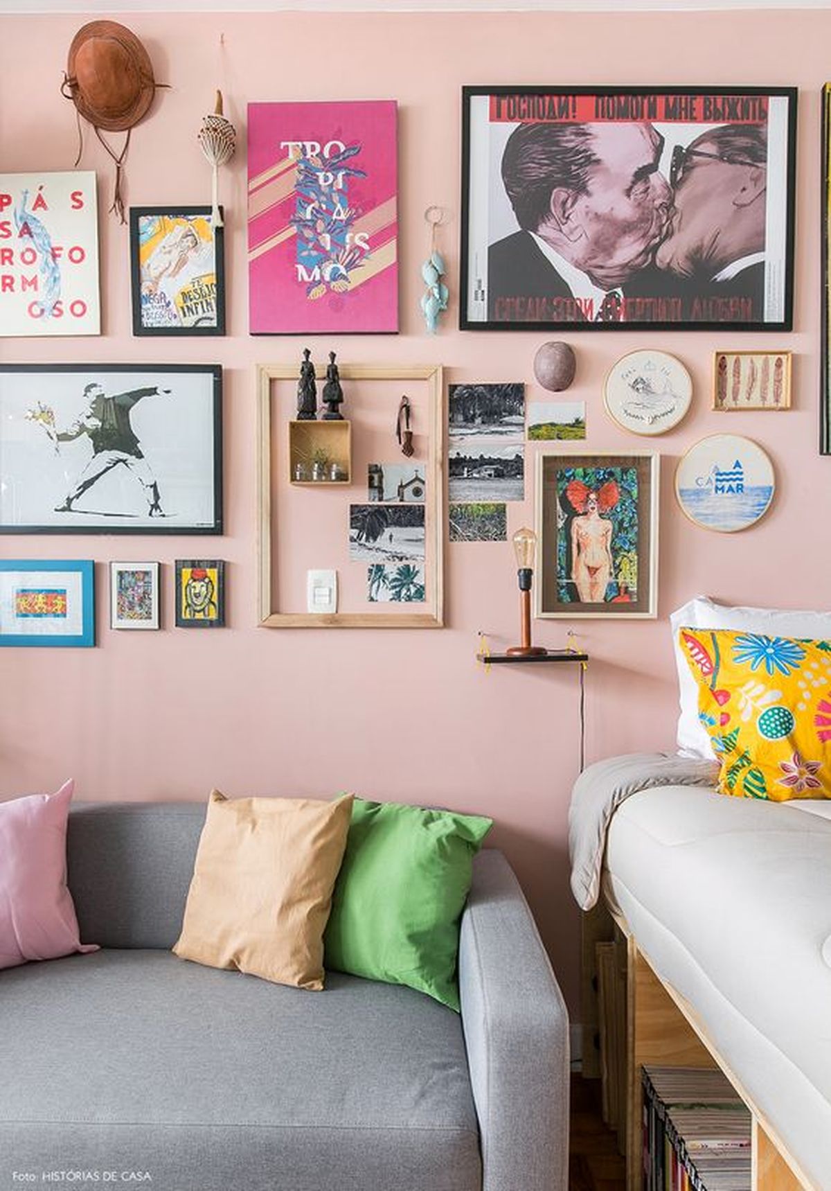 pared decorada fotos desordenado 3