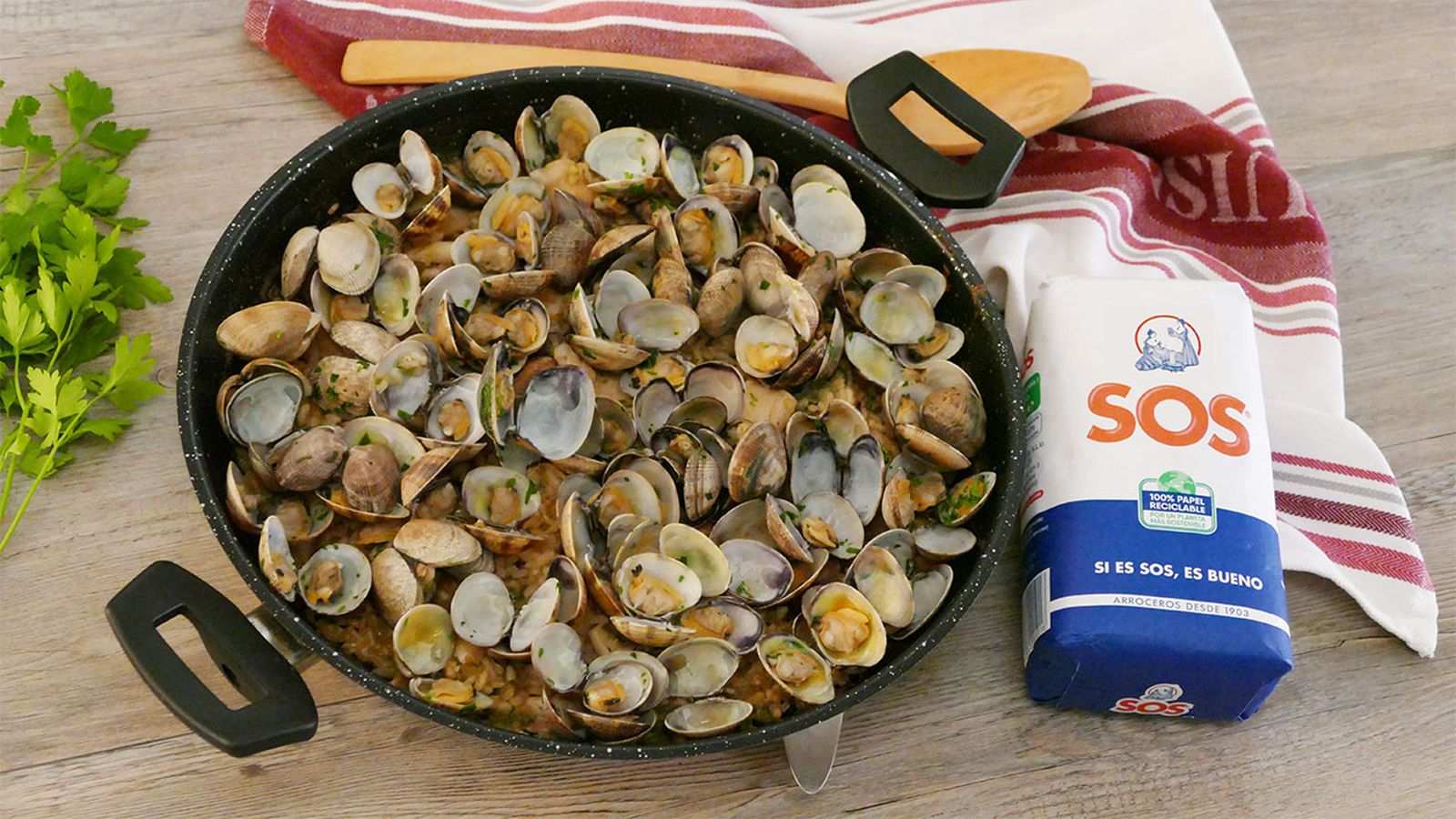 Receta de arroz con almejas