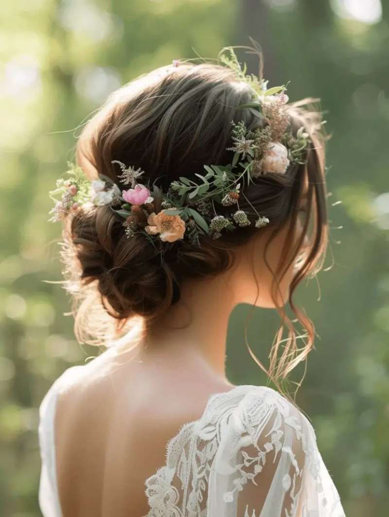 Corona de flores