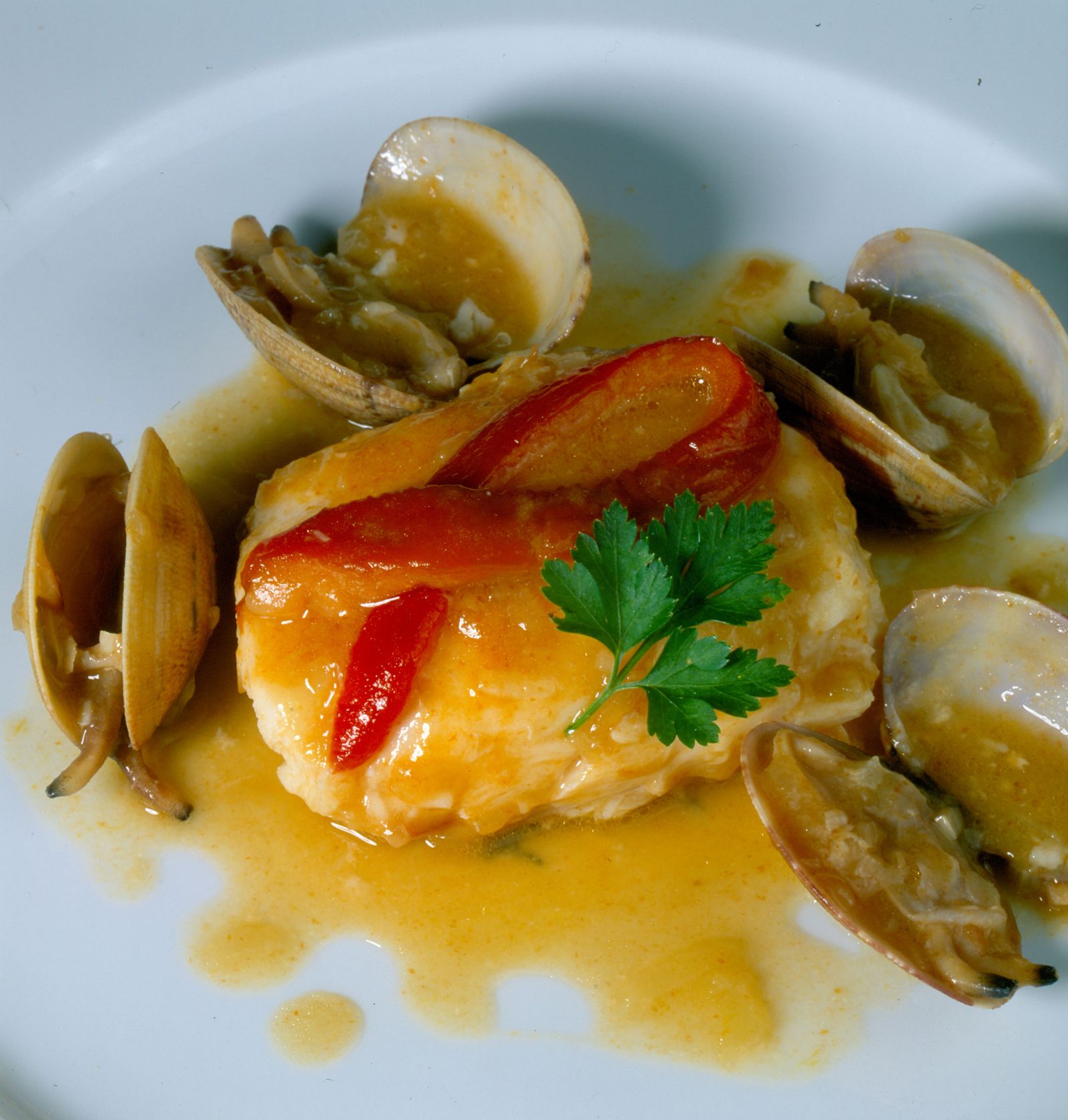 Merluza en salsa roja