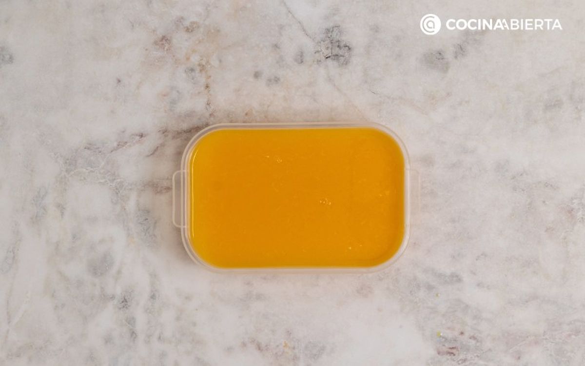 Congela al menos 5 horas