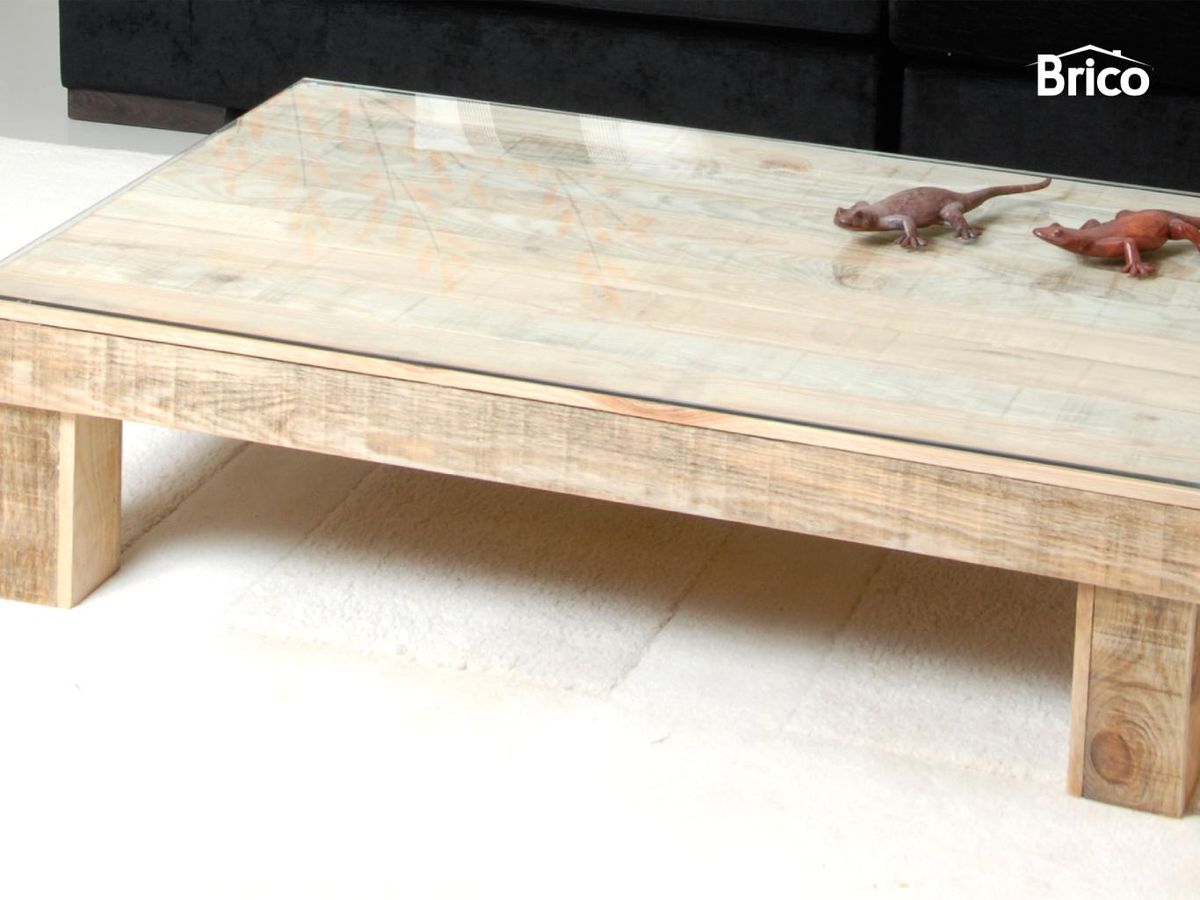 Mesa de centro hecha con palets