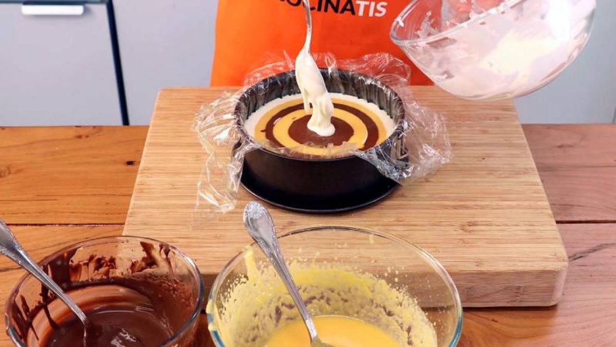 Receta de tarta de queso y calabaza para Halloween  paso 5