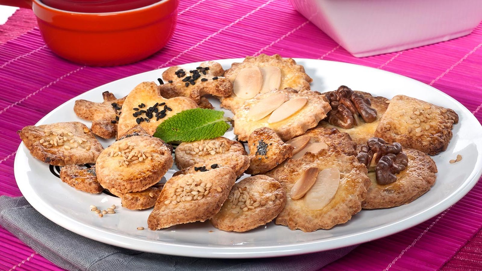 Receta galletas nueces almendras