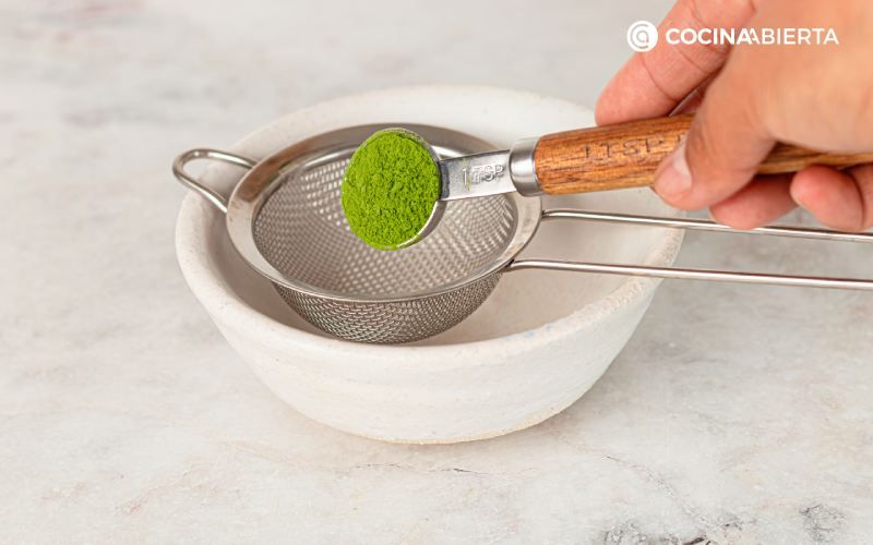 Tamiza el matcha