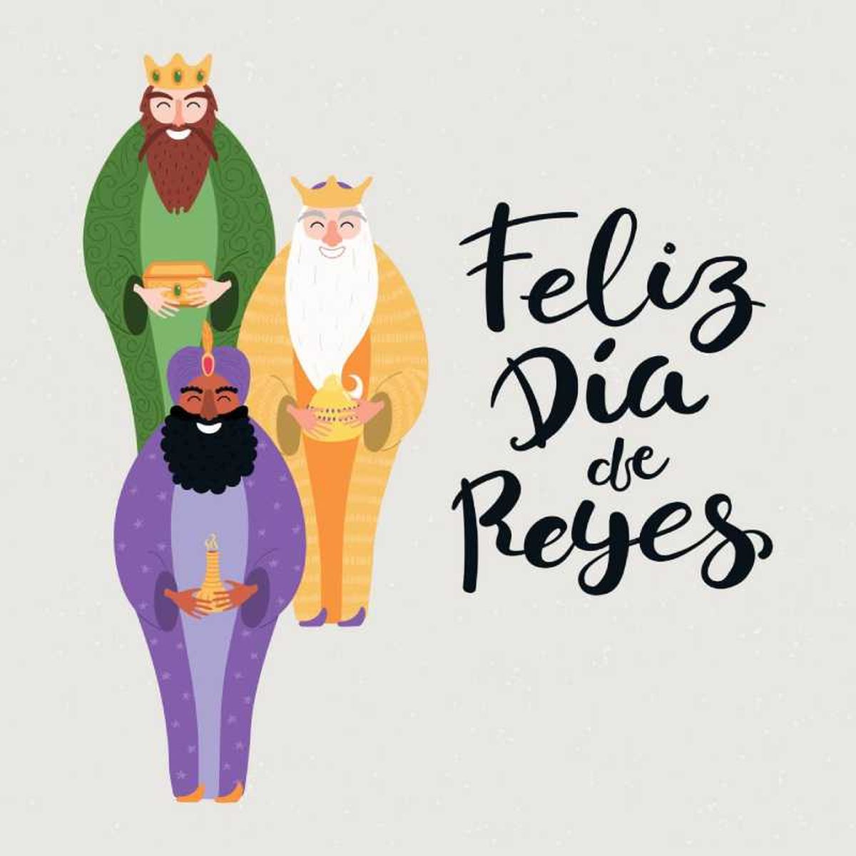 Felicitación de Navidad de los Reyes Magos.