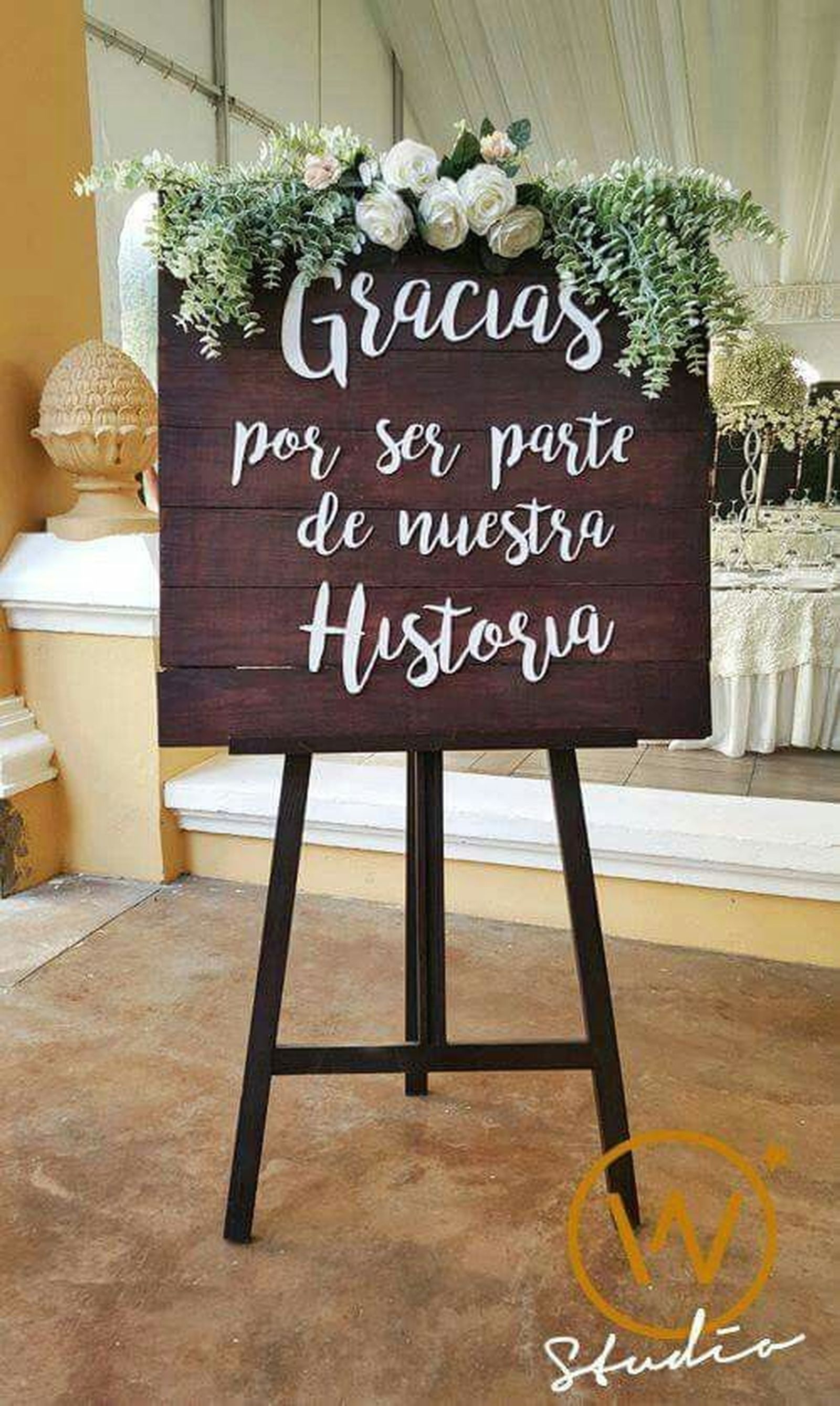 cartel bienvenida boda aire libre pinterest