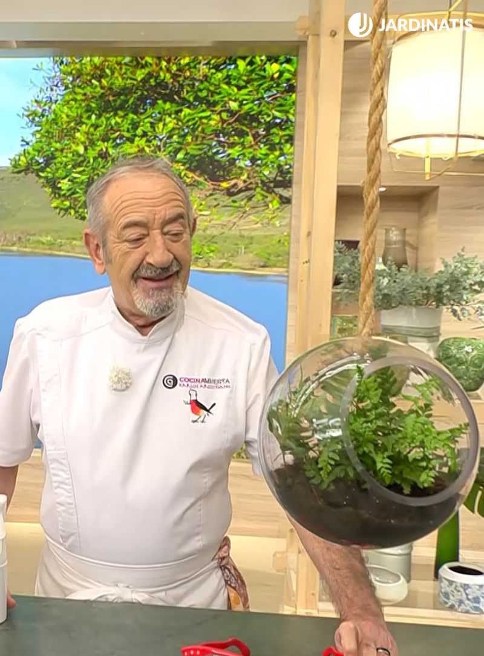 Helechos colgantes en el programa de Karlos Arguiñano