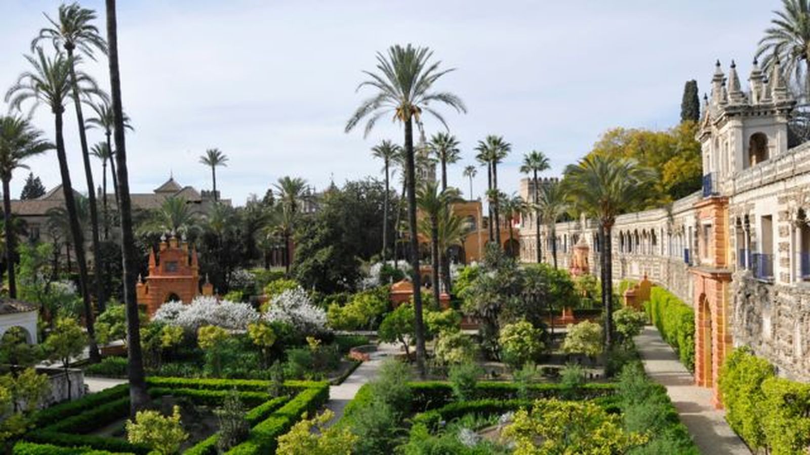 Jardines del Alcázar de Sevilla.