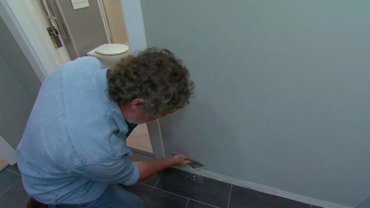 Como colocar un friso de vinilo paso 1