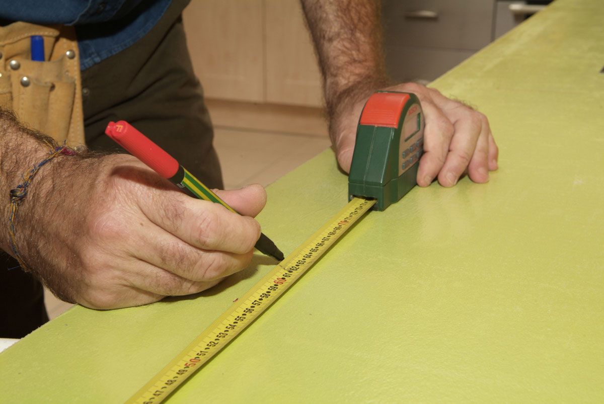 Sustituir encimera de cocina paso 4