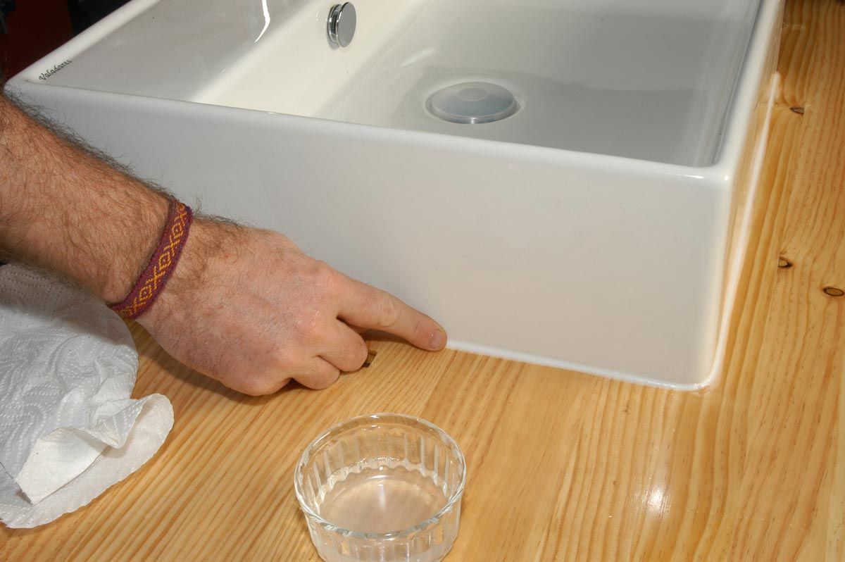 Convertir mesa en lavabo paso 19