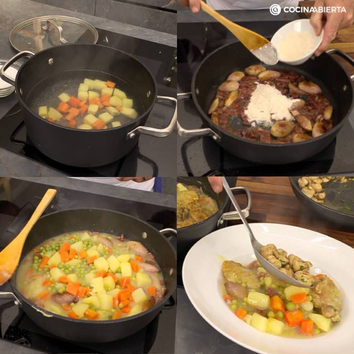 Receta paso a paso de menestra de primavera con zizas