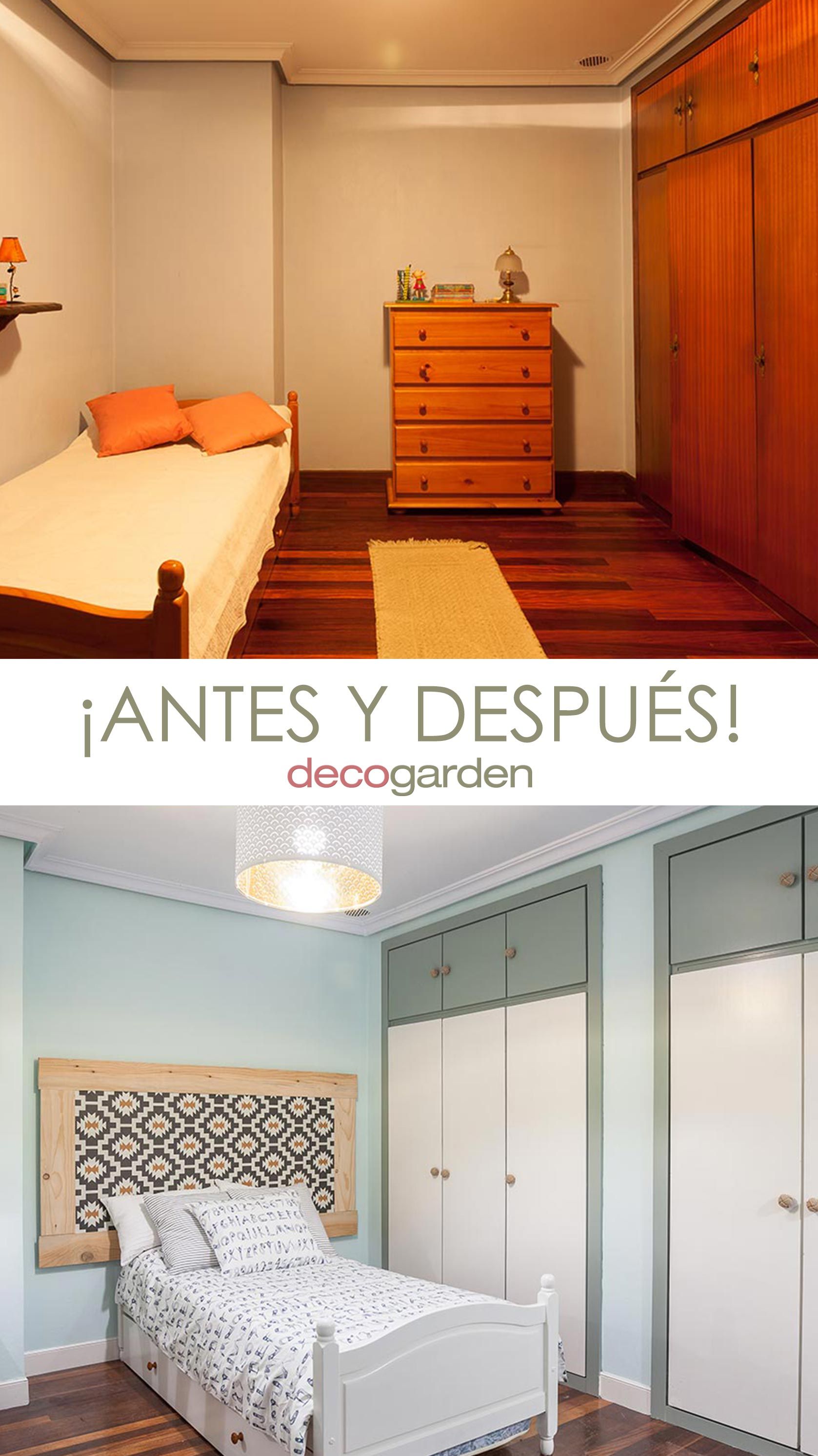 Dormitorio verde fresco de estilo etnico pin