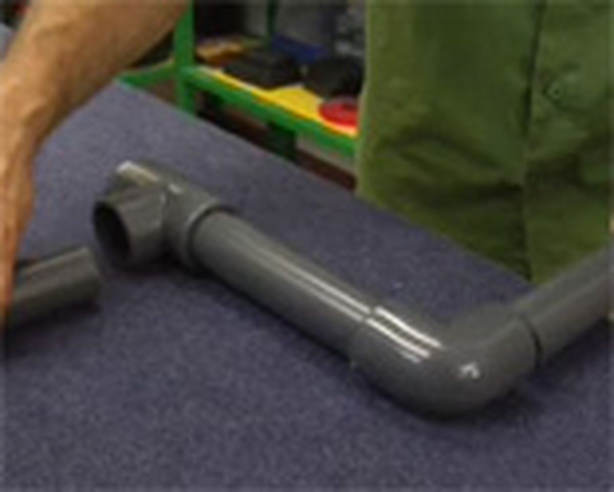 Hacer un perchero de PVC 2