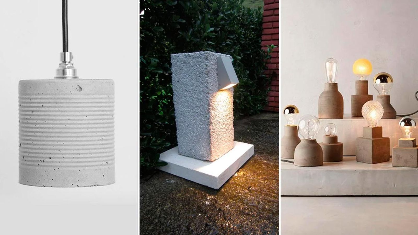 Ideas para hacer lámparas de cemento DIY