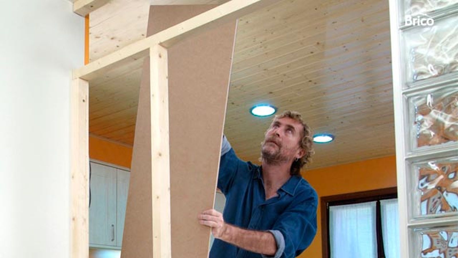 Tabique de madera paso 13