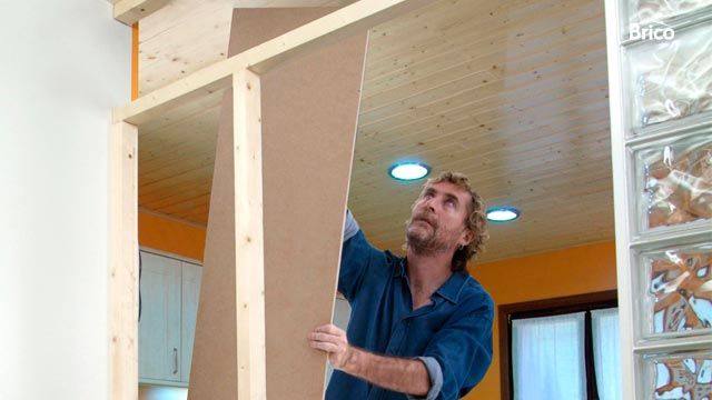 Tabique de madera paso 13