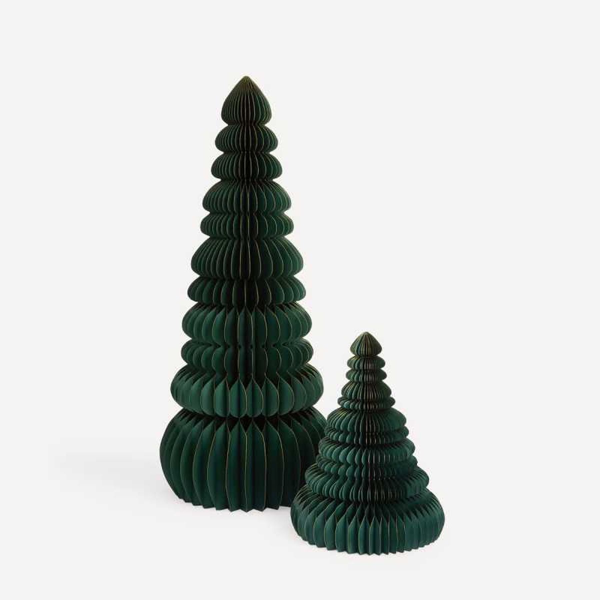 Árboles de Navidad de papel.