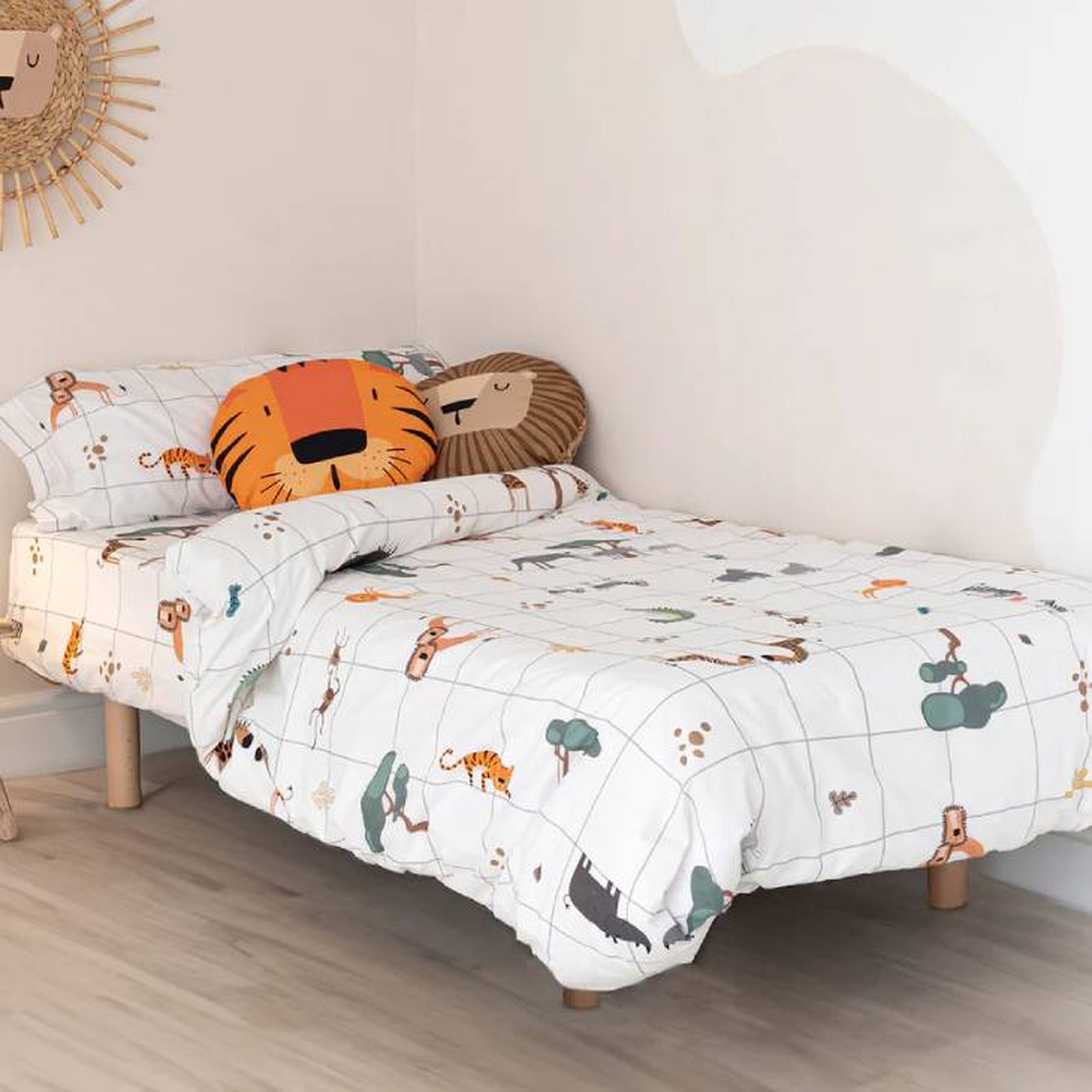 colcha cama happy friday