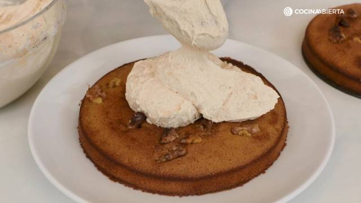 tarta cafe nueces paso 5