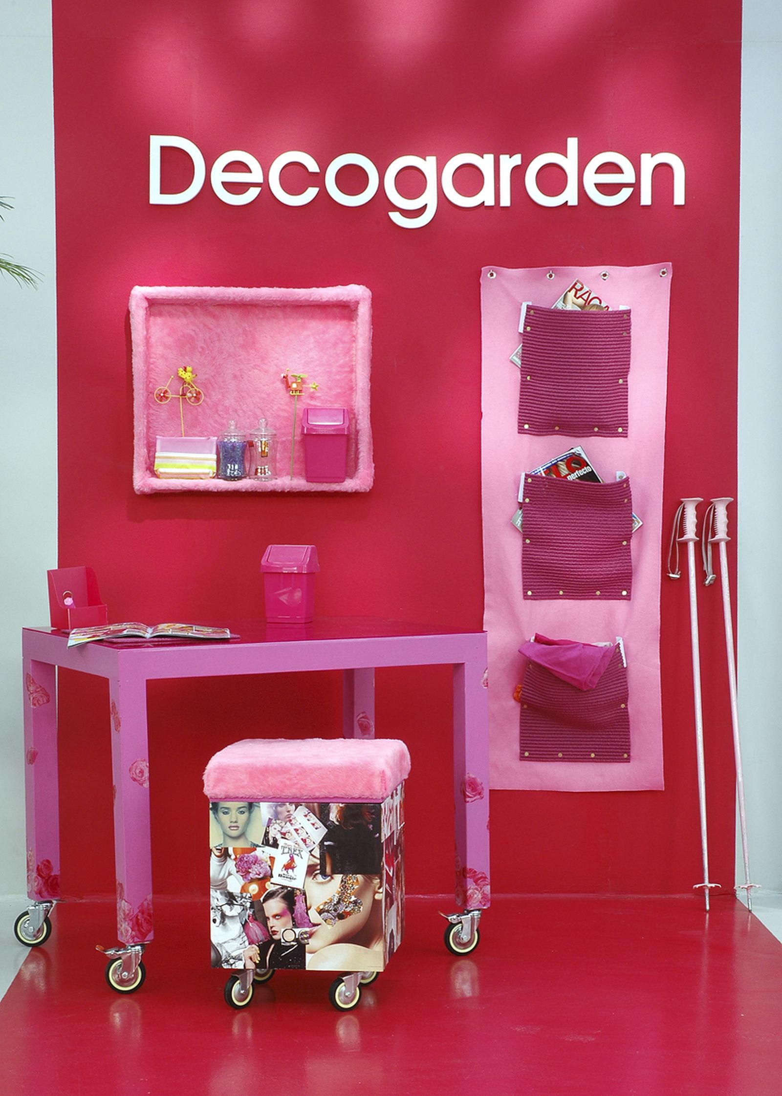 Decorar estudio en color rosa