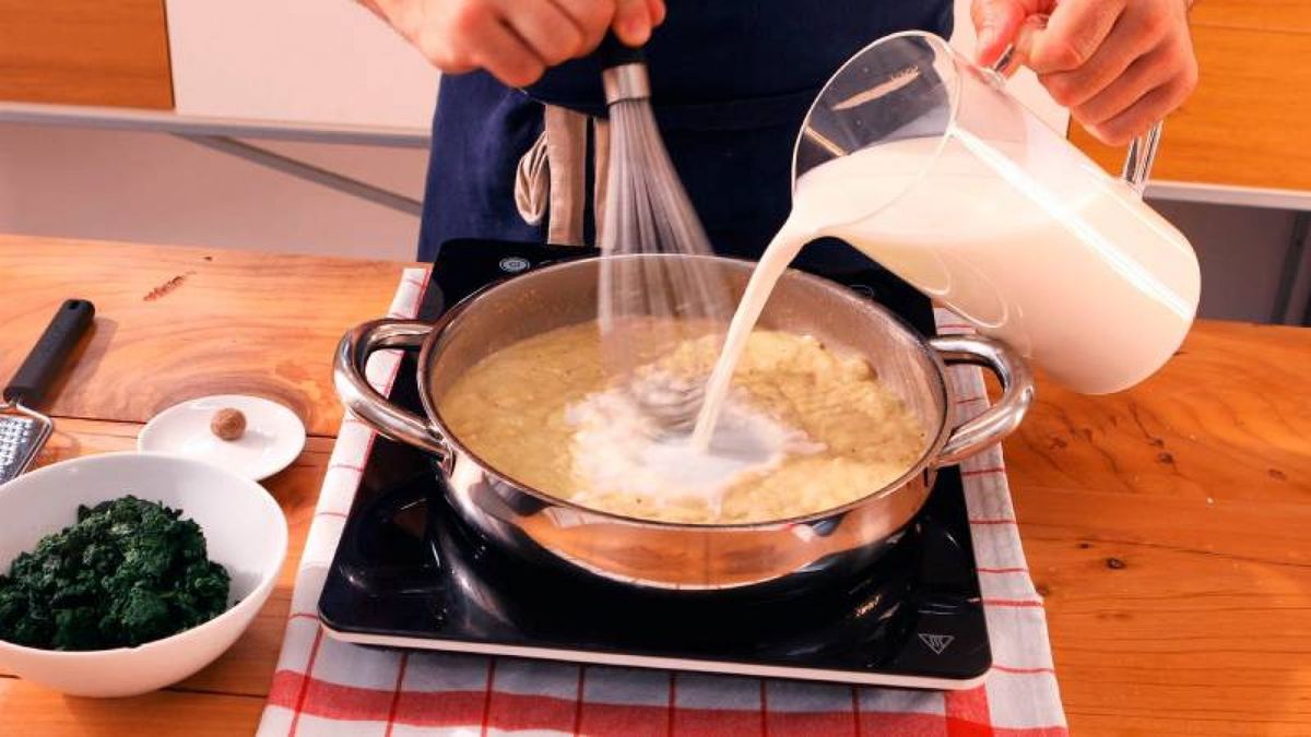 Croquetas de espinacas y piñones   Paso 2