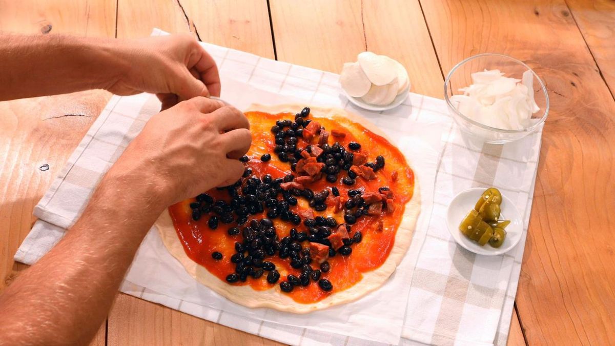 Pizza ranchera   Paso 3