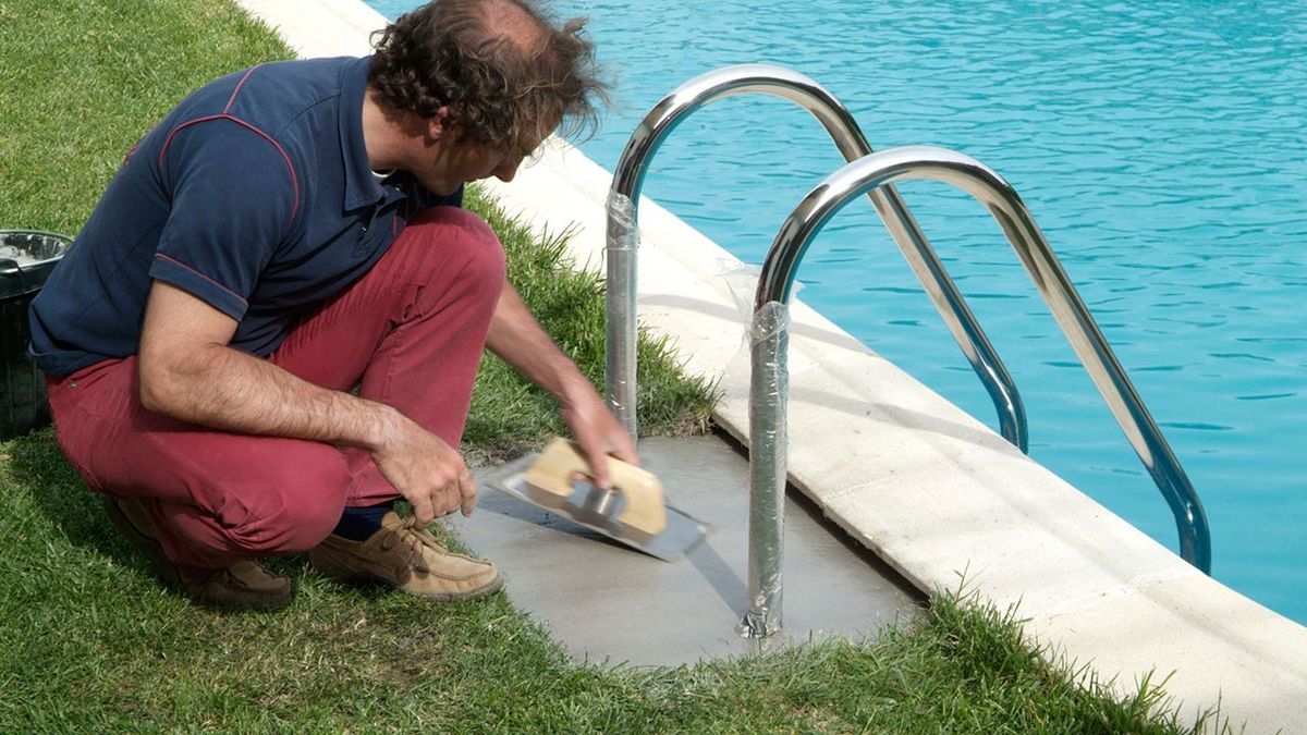 Colocación de escalera en piscina paso 10