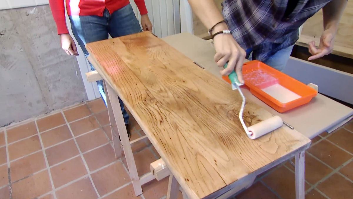 Cocina rústica en blanco y azul paso 7