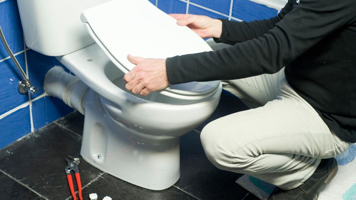 Cambiar tapa de inodoro   Paso 1