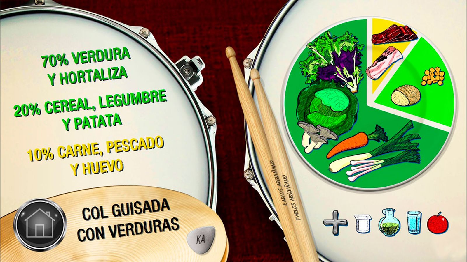col verduras plato
