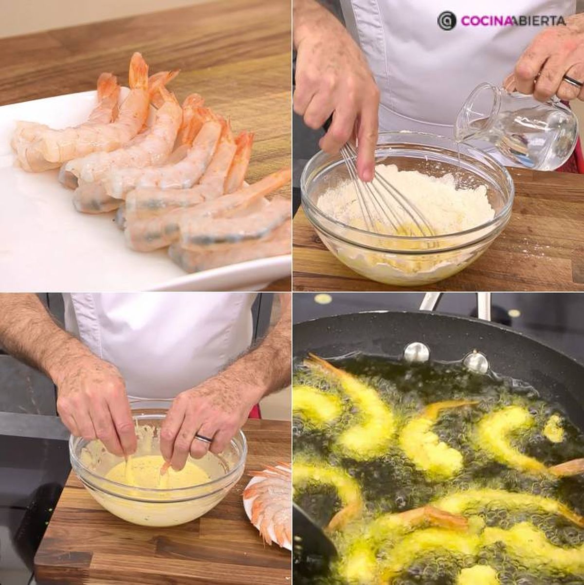 gambas gabardina pasos