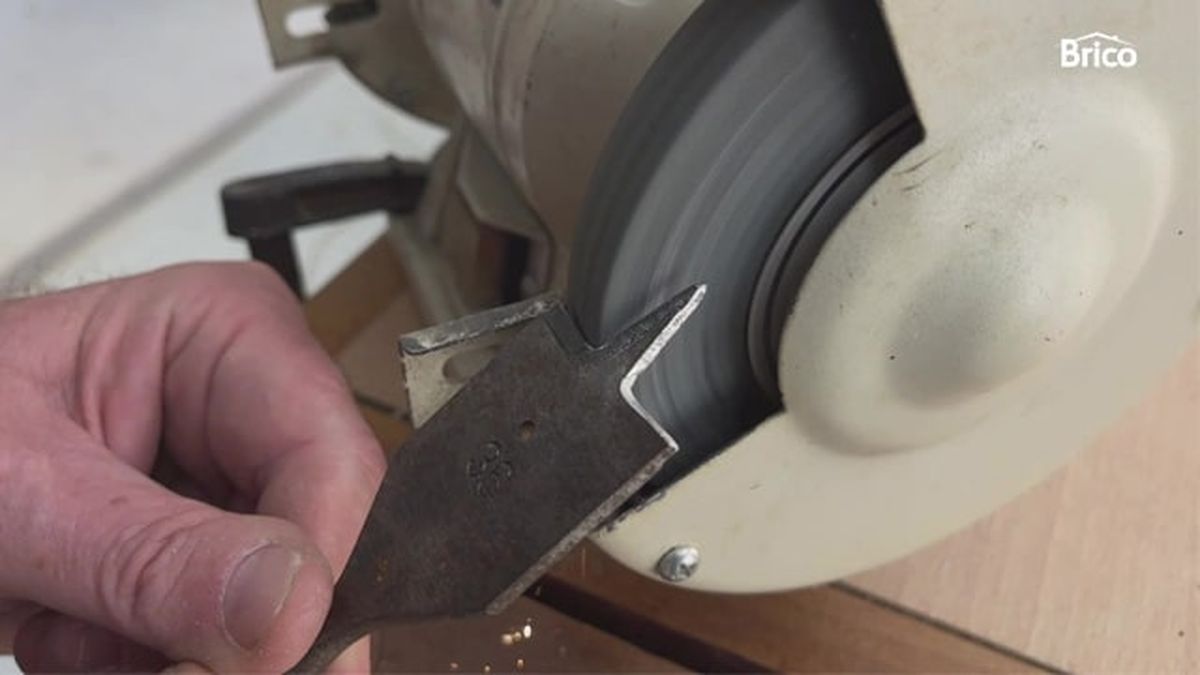 como afilar una broca de pala paso 3