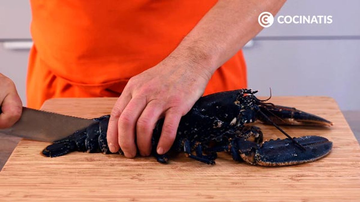 Receta de bogavante al horno  paso 2