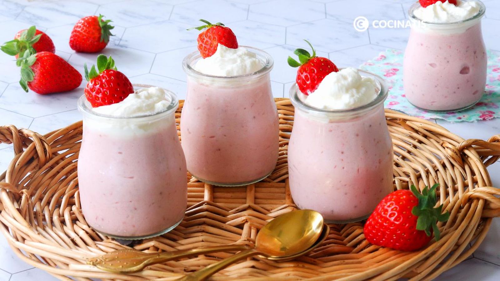 Receta de mousse de fresa