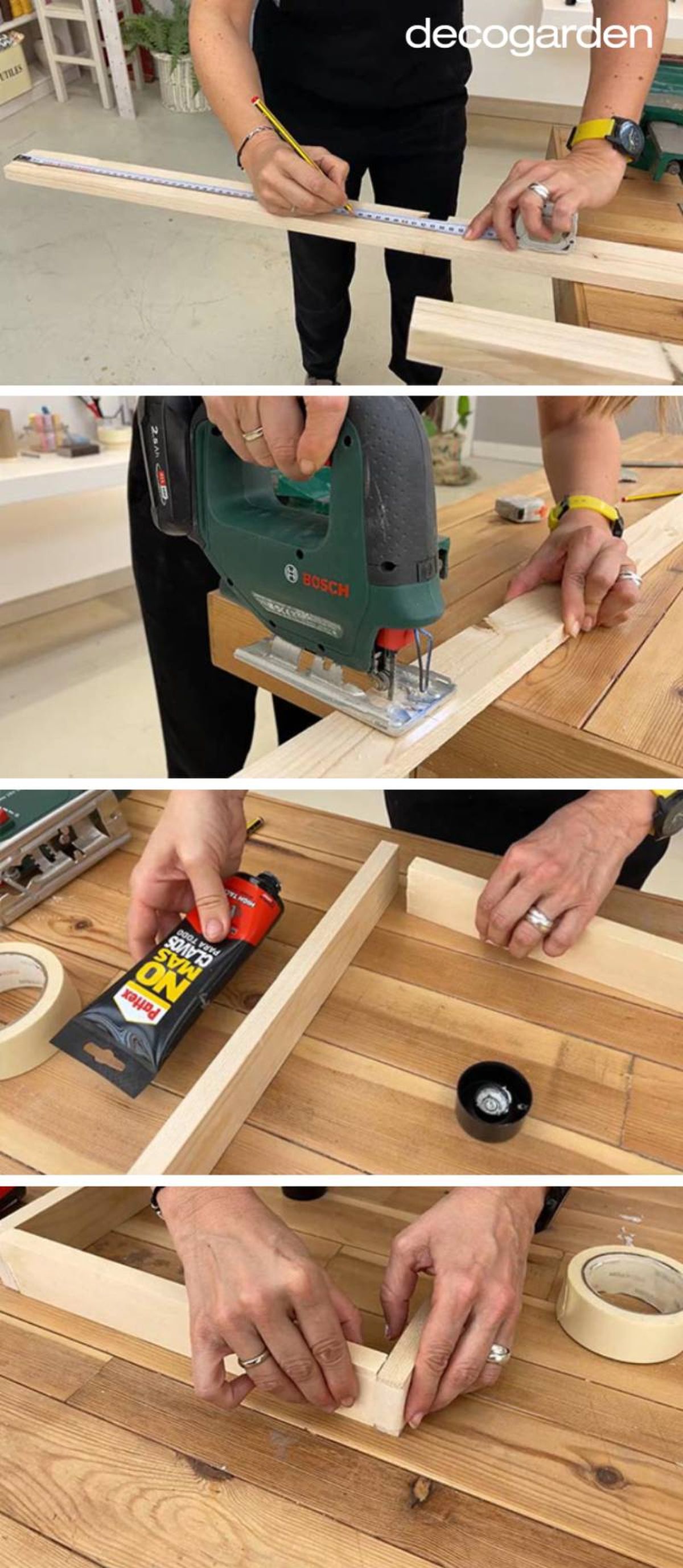 Cómo hacer un marco de madera DIY para tapar el cuadro de luces.