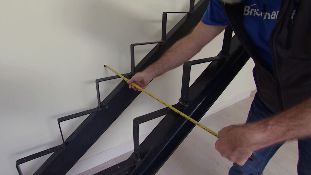 Peldaños de madera para escalera paso 1