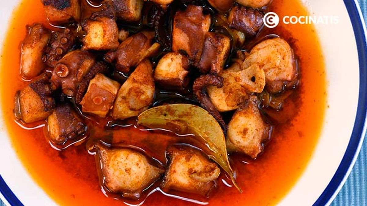 Receta de pulpo al ajillo  paso 5