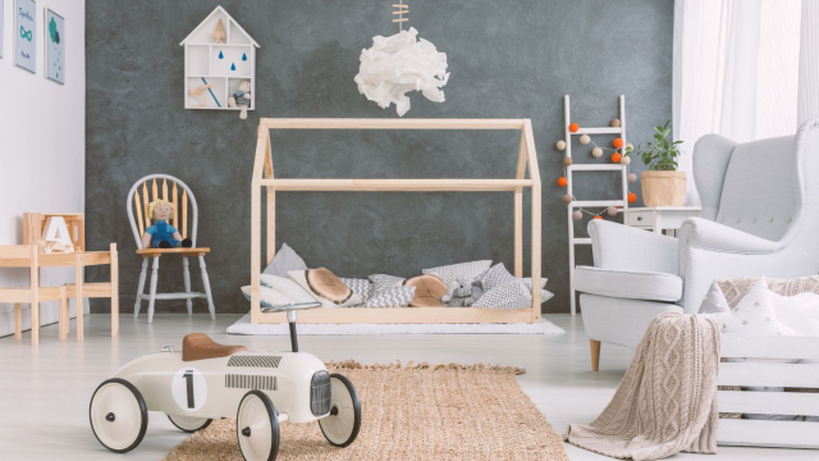 dormitorio infantil pared esponja