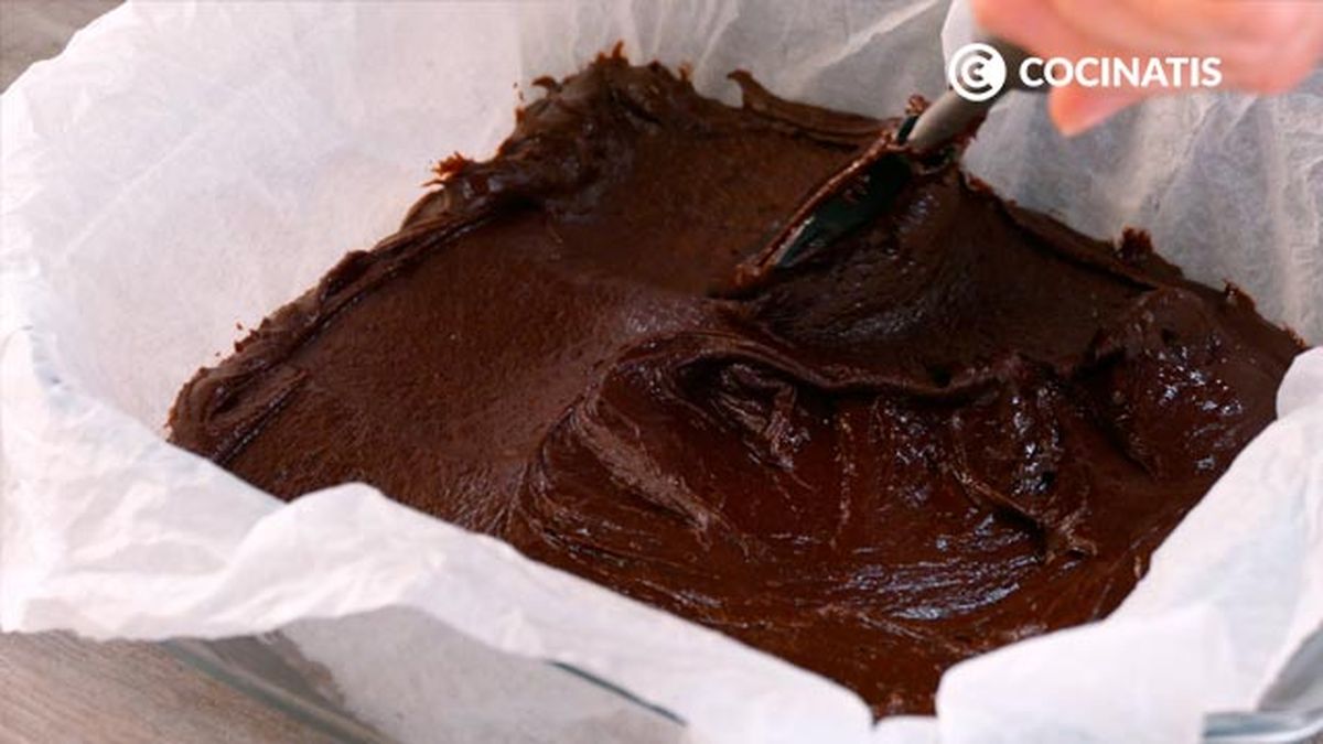 Receta de árbol de Navidad de brownie de chocolate  paso 3