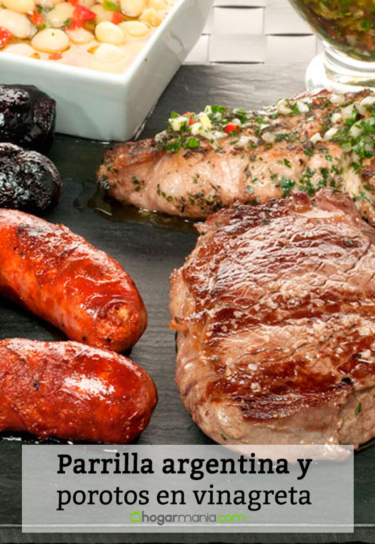 parrilla argentina porotos vinagreta pin