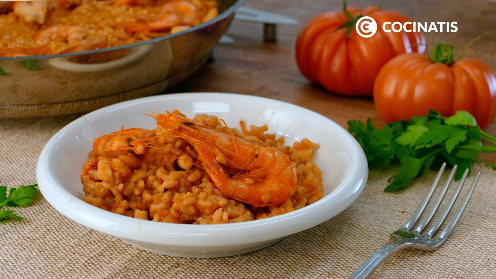 Receta de arroz con sepia o jibia y gambas