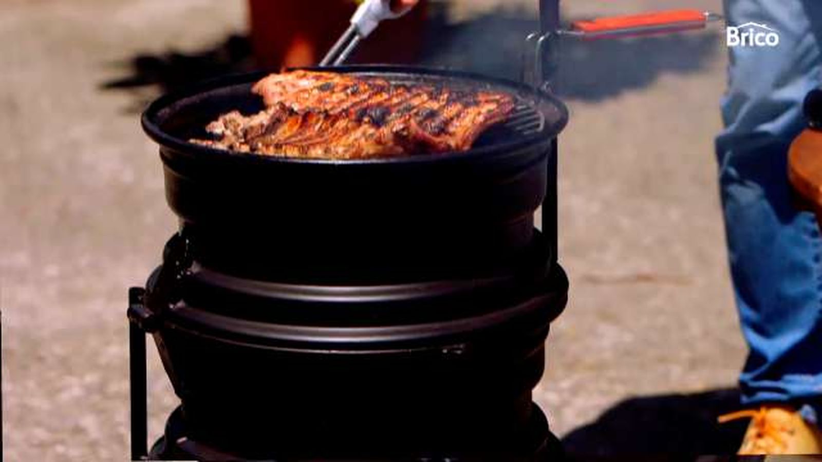 brico 0919 como hacer barbacoa con una llanta paso detalle