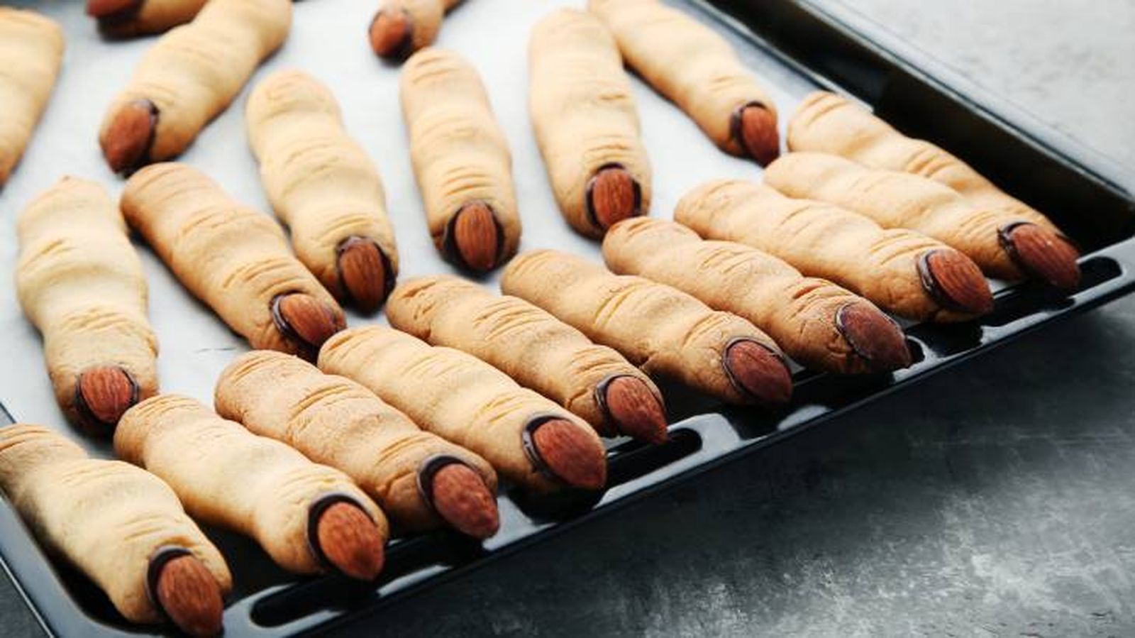 receta dedos de bruja halloween horno