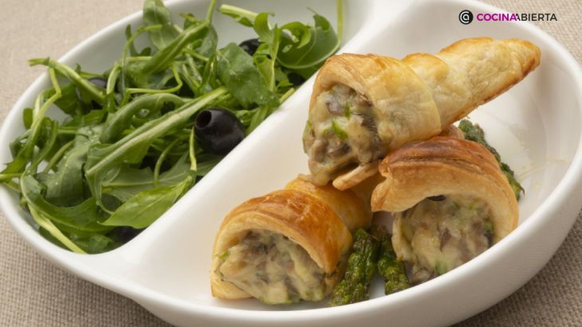 verduras bechamel hojaldre