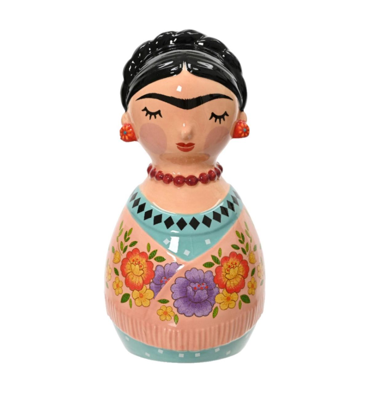 Figura de Frida Kahlo para el jardín.