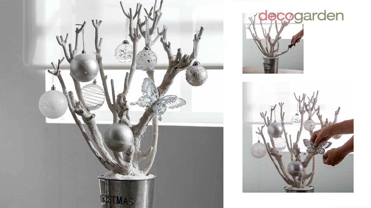 Árbol de Navidad con ramas.