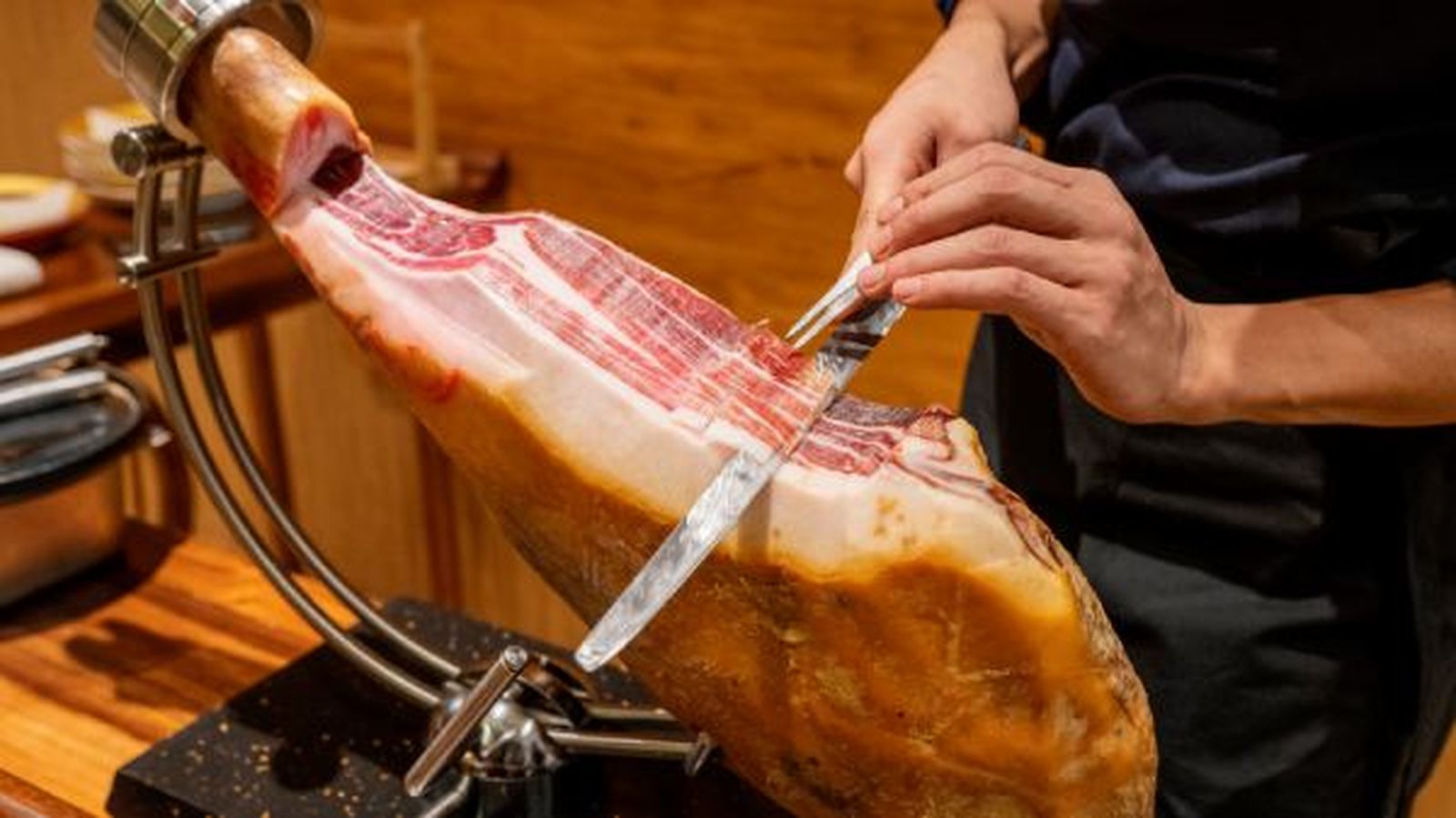 como cortar un jamon paso a paso