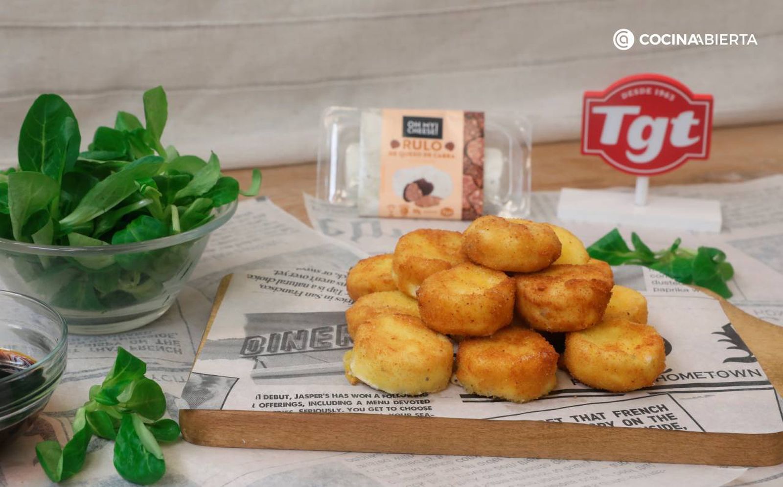 Receta de queso de cabra frito